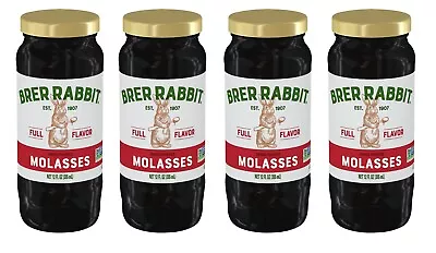 Premium Brer Rabbit Molasses Full Flavor - 4 Pack  Size 12 Fl Oz Bottles • $39.98