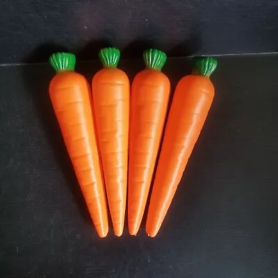 Vintage Easter Large Carrot Blow Molds 12  Lot Of 4 Decorations • $34.50