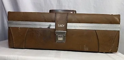 Vintage Savoy 8 TRACK 24 Tape Audio Storage Carry Case VINYL Faux Leather • $12.99