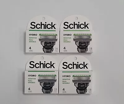 Lot OF 4 Schick Hydro 5-Blade Sensitive Skin Mens Razor Blade Cartridge NEW • $35.24