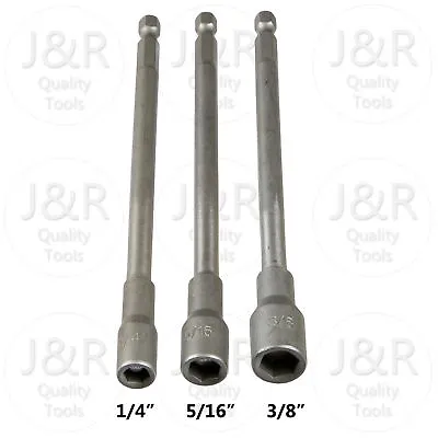 3 Piece 6  Magnetic Nut Driver Setter 1/4  5/16  3/8  • $10.95