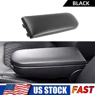 Center Console Lid Armrest For VW Golf Passat 99-05 Arm Rest Cover Black Car DIY • $15.99