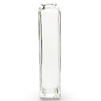 £5.49 • Buy Glass Vase Clear 25 Cm Square Art Decoration  Wedding Gift Multi Buy Gift Sale 