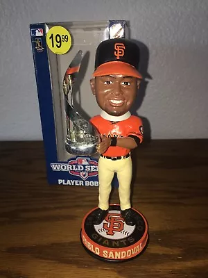 2012 Pablo Sandoval MVP World Series Trophy Bobblehead SF Giants Orange Jersey  • $65