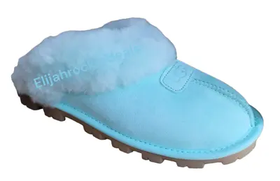 New In Box Ugg Coquette Sky Suede Sheepskin Slippers Size 7  8  9 • $119.99