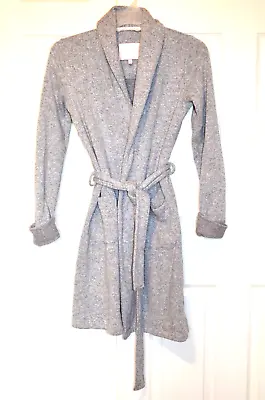 Victoria's Secret Gray Robe Women's XS Cozy Belted Bathrobe Pockets • $17.59