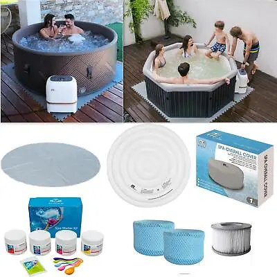 Inflatable Hot Tub 4/6 Persons Bladder Spa Covers Filters Chemical Kit MSPA UK • £499.99