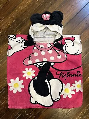 Disney Minnie Mouse Beach/Bath Towel Hooded Poncho • $10