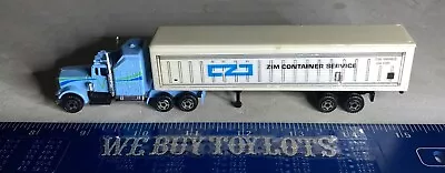 Vintage DieCast Kenworth Semi Truck - Sky Blue - Container Trailer - Loose HTF • $9.95