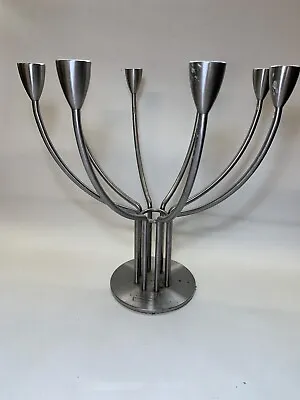 IKEA Stockholm 8 Candle Holder In Silver [N4-7] • £24