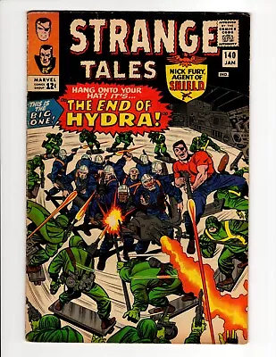 Strange Tales #140 Jan. 1966 Dr Strange & Nick Fury Marvel Comics ~ Good ~  READ • $9.99