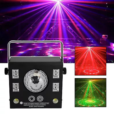 4 In 1 RGB Disco Party Light LED Stage DMX Magic Ball Light Strobe Beam Light S7 • $67.73