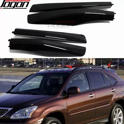 Black Roof Rack Rail End Cover Shell Cap For Lexus RX350 300 400h 2004 2005-2009 • $32.50