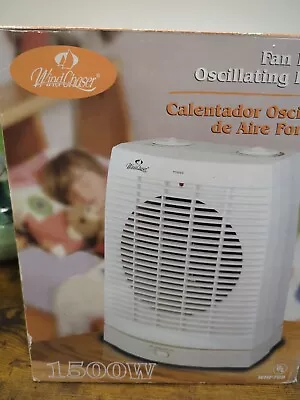 Wind Chaser 1500W Fan Forced Oscillating Heater Adjustable Thermostat $ Saver • $22.99