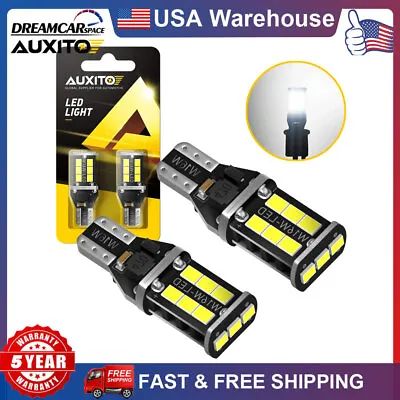 LED Backup Reverse Light Bulbs 921 912 T15 Super Bright Canbus Error Free AUXITO • $7.99