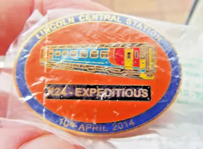 LINCOLN CENTRAL STATION X24 EXPEDITOUS 11/04/2014  Railway Badge SEALED • £12.99