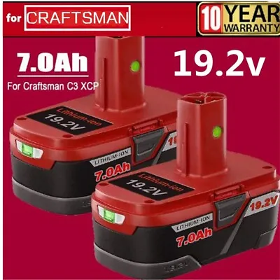 2Pack 6.0Ah For Craftsman 19.2 Volt 11375 Battery C3 DieHard 130279005 130279003 • $48