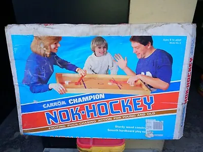 Vintage Nos Carrom Champion Nok Hockey Merdel Game Mfg Open Box New Unused • $143.99