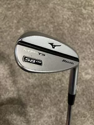 Mizuno MP T5 Chrome 58* Lob Wedge 58-08 Steel Wedge Flex RH ~CP2 Grip~ • $34.95