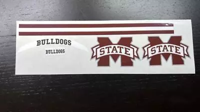 Mississippi State Bulldogs  M  Mini Football Helmet Decal Set • $25