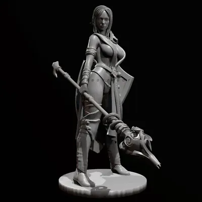 1/35 50mm Resin Figures Model Kit Female Warrior Leader Unpainted Unassembled • $16.02