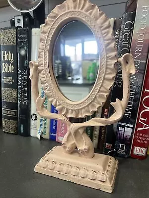 Mirror Antique Vanity Pale Pink • $125