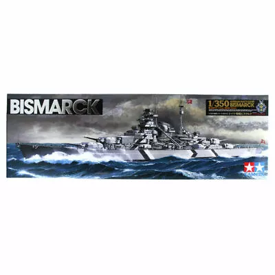 TAMIYA 78013 Bismarck With Stand 1:350 Ship Model Kit • £54.95