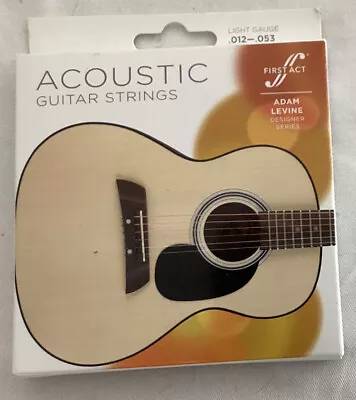 $14.50 • Buy Acoustic Guitar Strings By First Act Adam Levine Designer Series