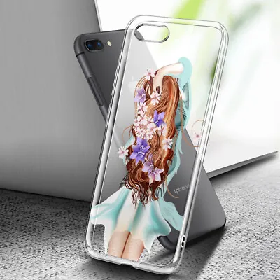$7.99 • Buy ( For IPhone 6 Plus / 6S Plus ) Art Clear Case Cover C0114 Flower Girl