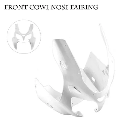 Unpainted Upper Front Cowl Nose Fairing Fit Kawasaki ZX6R 2000-2002 ABS Plastic • $109.54