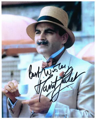 DAVID SUCHET Signed 'Hercule Poirot' Photograph - TV & Film Actor - Preprint • £6.99