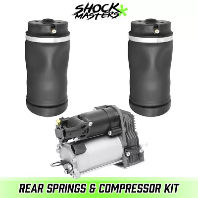 Rear Air Springs & Air Compressor Pump For 2006-2013 Mercedes R350 W Airmatic • $178.29