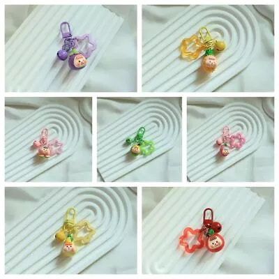 Pendant Fruit Keychain Kawaii Bell Star Pendant Cartoon   Girls • $3.97