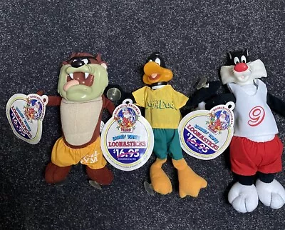 3 Vintage 1991 Westfield Looney Tunes Loonasticks With Suction Cups 26cm Plush • $60