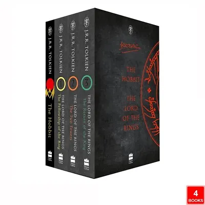 Hobbit And The Lord Of The Rings 4 Books Set (4 Volumes) By J R R Tolkien • £25.49