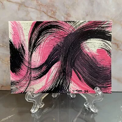 ACEO OOAK Handmade Abstract Acrylic Painting On Watercolor Paper DSMitchell • $10