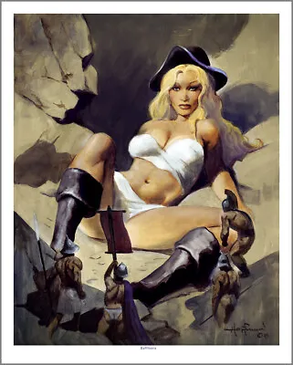 GULLIVERA! The Giant Femme Fatale! Mike Hoffman Art Print SIGNED! • $11.95