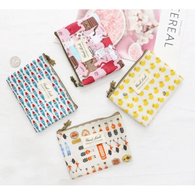 £4.49 • Buy Cute Animals Cats Owls London British Style Coin Purse Change Wallet Ladies Kids