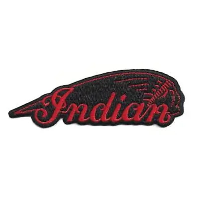 INDIAN MOTORCYCLE IRON ON PATCH 4  Classic Biker Jacket Embroidered Applique NEW • $7.54