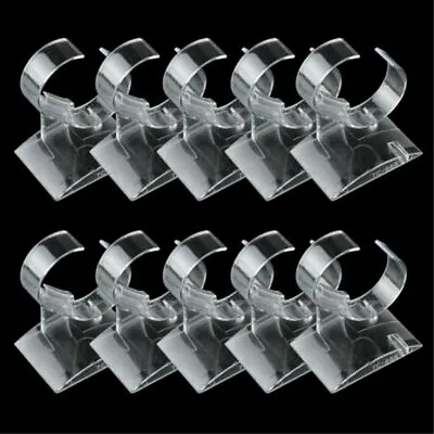 20Pcs Acrylic Clear Bracelet Watch Display Holder Stand Rack Jewelry Showcases • £6.59