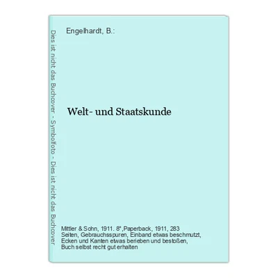 £10.12 • Buy Welt- Und Staatskunde Engelhardt, B.: