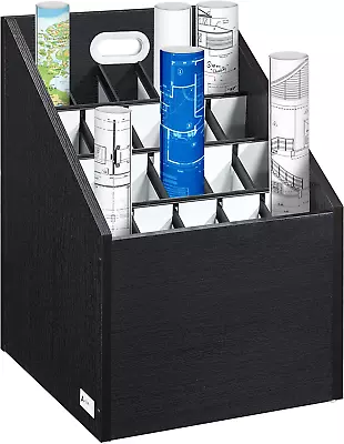 Adir Blueprint Storage Cabinet - Wooden Vertical Roll File Storage Organizer Sta • $130.12