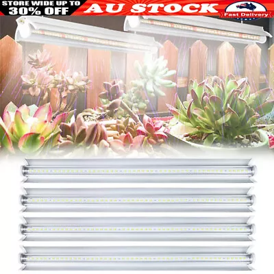 5000kWhite Full Spectrum LED Grow Light T5 Plant Light Strips V-shaped Reflector • $30.99