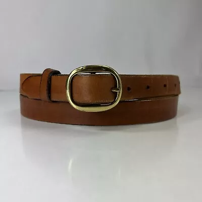 Slim Brown Leather Work Belt - Men's Size 40 • $12.60