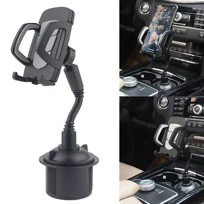 Car Rotate Mount Gooseneck Cup Holder Cradle For Cell Phone Adjustable Universal • $16.76