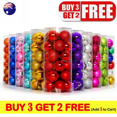 Christmas Tree Xmas Balls Decorations Baubles Party Wedding Ornament 24Pcs/Pack • $11.68