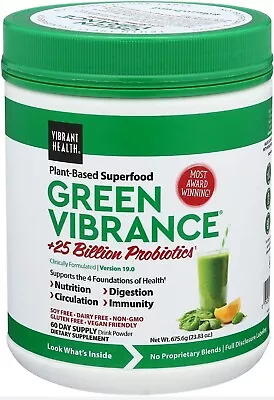 $62.99 • Buy Vibrant Health Green Vibrance Powder 60 Serving,  23.83 Ounces