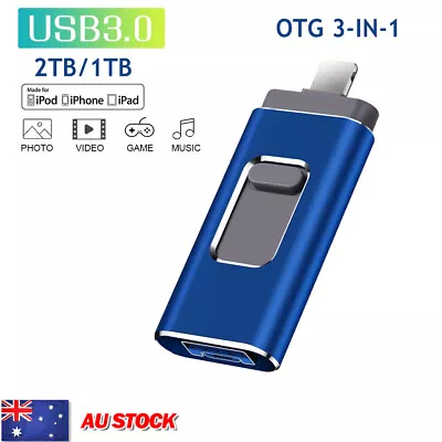 USB Flash Drive 2TB 1TB Memory Stick Thumb External Storage For IPhone 11 13 14 • $24.99