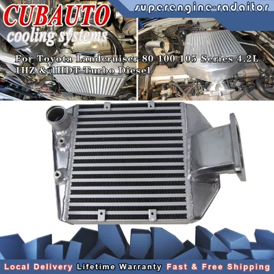 Top Mount Intercooler Fit Toyota Landcruiser 80 100 105 Series 4.2L 1HZ & 1HDT • $309