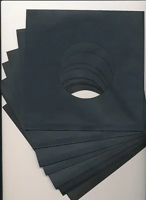7  BLACK PAPER RECORD SLEEVES - (pack Of 50) - Superb Quality!!! • £7.99